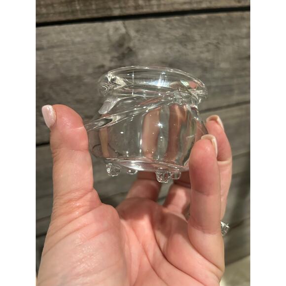 PartyLite Halloween Glass Cauldron Votive Tea light Candle Holder P7647 - Picture 6 of 11